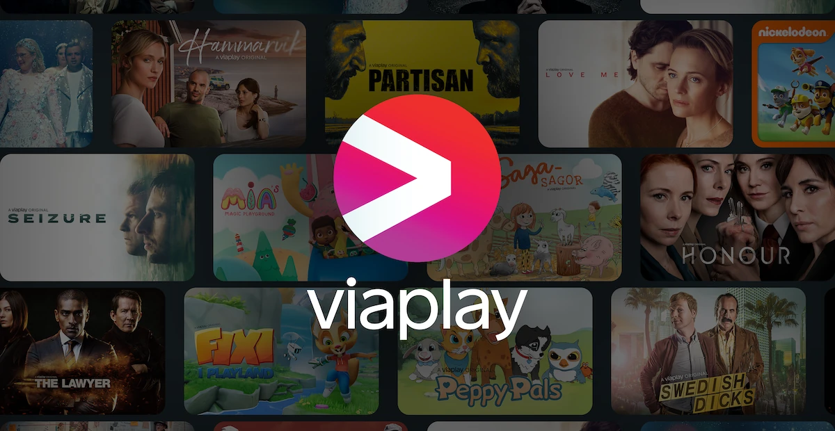 Viaplays officielle billede med film, serier og Viaplay-logoet